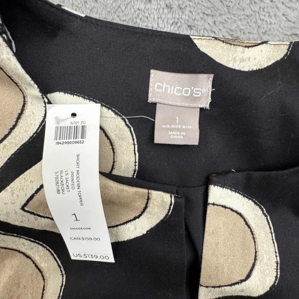 Chico's NWT Women's Short Modern Topper Jacket Women's Size Medium (Chico's‎ 1)